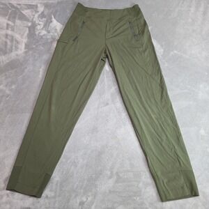 athleta pants Women's Size 4 Moss Green Zippered Pockets Hiking Workout Gorpcore